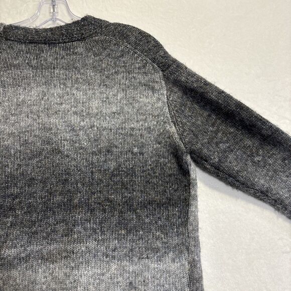 Elan Grey Ombré Cardigan Women's Size Small Relaxed Fit Pockets Buttons - Picture 10 of 14